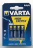 Set 4 baterii Varta LR03 high energy alcaline