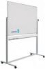 Whiteboard rotativ 100 x 180 cm, pe stand mobil, profil aluminiu RC,SMIT