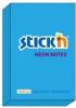 Stick notes 76 x 51 mm, 100 file, stick n albastru neon