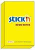 Stick notes 76 x 51 mm, 100 file, stick n galben neon