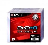 DVD plus R 4.7GB Slimcase, 16x, EMTEC