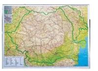 Harta Romania administrativ rutiera 100x140, suprafata magnetic