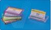 Suport plastic pentru carti de vizita, de buzunar, forma plata, 108 x 65mm, transparent