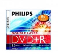 DVD-R 8.5GB Double layer, 8x, Jewelcase, PHILIPS