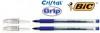 Pix bic cristal grip, 20 bucati-cutie, albastru