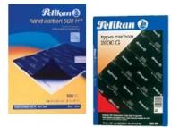 Hartie copiativa Pelikan 500H, albastru, pentru scris de mana, 100 coli-top