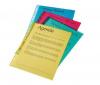 Folie protectie color pentru documente,  10folii-set, ESSELTE -  galben transparent