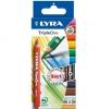 Creion color LYRA Triple One  - utilizat ca, acuarela, creion cerat, creion color