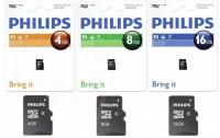Card memorie Micro SD, clasa 4, PHILIPS 4GB