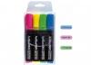Textmarker fluorescent 1.0-4.0mm, 4cul-set, ARTLINE 660 - YE,PK,GR,BL