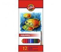Mondeluz Aquarell-Pentru Pictura-Solubile in Apa, 12 culori cutie carton motiv PESTI
