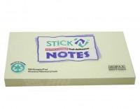 Stick notes 76 x 127 mm, 100 file,  HOPAX - roz pastel - hartie reciclata