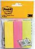 Page marker Post-it neon, 3 culori, 25x76mm, 300 file