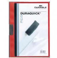 Dosar de prezentare Durable Duraquick, negru, cu clip negru, A4, 20 coli, PP color coperta spate