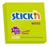 Notes extra-sticky 76 x 76mm, 90 file, stick n verde neon