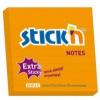 Notes extra-sticky liniate 101 x 101mm, 90 file, stick n portocaliu