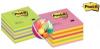 Cub notite autoadezive Post-it-Lollipop neon, 76x76 mm, 450 file, galben-roz
