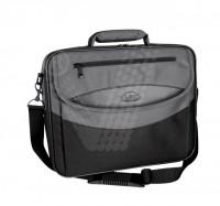 Geanta laptop 15,4 inch, -polyester 600D-, D-LEX - negru/gri