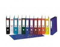 Biblioraft A4, plastifiat PP-PP, margine metalica, 75 mm, ESSELTE Standard - albastru