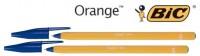 Pix fara mecanism, BIC, Orange, corp plastic, portocaliu opac, vf.0.8mm, albastru