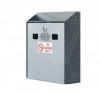 Scrumiera metalica de perete, VEPA BINS - negru-stainless steel