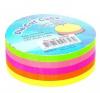 Stick notes cub color - cerc, 67 x 67 mm, HOPAX - 5 culori fluorescente