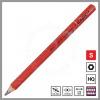 Creioane cu Mina Multicolora, Magic, phi-10mm, culori AMERICA RED mina, rosu, alb, albastru, corp creion, rosu
