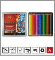 Set Creioane POLYCOLOR 24 culori-In cutie metalica