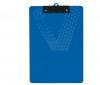 Clipboard simplu, plastic rigid, EXITON - albastru translucent