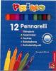 Markere pt. copii Morocolor, 12 culori/cutie