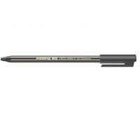 Roller cu cerneala, Edding, Office 85, corp plastic,negru cu dungi verticale, capac in culoarea scri