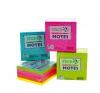 Stick notes cub color, 50 x 50 mm, 250 file, hopax - magenta neon-roz