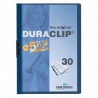 Dosar Durable DuraClip- Original, capacitate 30 coli, albastru Inchis