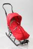 Sanie Baby Merc TELESCOPIC + HOOD Black Red BM4948