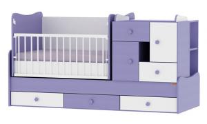 Mobilier modular din lemn Bertoni SONIC Violet ER871