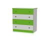 Comoda lemn cu 4 sertare Bertoni White-Green ER1828