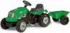 Tractor cu pedale si remorca copii smoby  verde