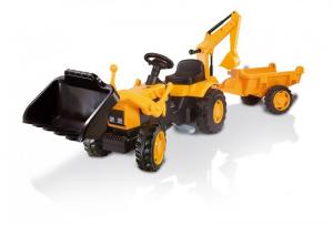 Tractor cu pedale si remorca copii SMOBY  Galben NT4218-33385