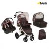 Set carucior malibu xl all in one dots black tz4656