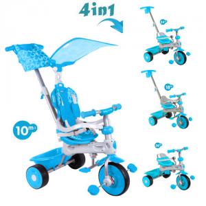 Tricicleta Baby Trike 4 in 1 DELUXE Aqua KR4494