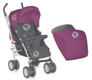 Carucior sport Bertoni Lorelli S-100 cu husa Pink Grey ER4259