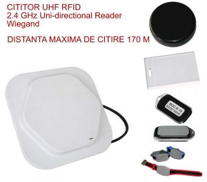 Cititor RFID raza lunga 1-170m