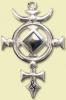 Briar crucea arhanghelului mihail argint 925, si hematit- amuleta