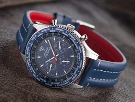 DETOMASO FIRENZE BLUE DIAL LEATHER Ceas barbatesc