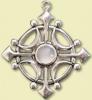 Briar selene's glaive argint 925, si piatra lunii- amuleta pentru