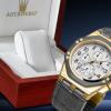Astboerg octagon at3062gw limited edition chonograph, 20 atm, ceas