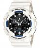 Casio g-shock ga-100a-7a bold face. tough body, ceas barbatesc