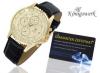 Konigswerk  skiron diamond  gold  cu 8 diamante autentice ceas