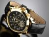 YVES CAMANI NAVIGATOR  CLASSIC AUTOMATIC CRONOGRAF GOLD/BLACK  Ceas barbatesc