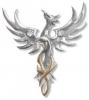 Anne stokes phoenix the sun - argint 925, amuleta pentru
